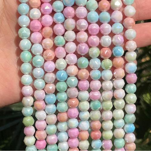 Crystal Bead, Babhta, DIY & ilghnéitheach, il - daite, 8mm, Díolta Per Thart 35 cm Snáithe