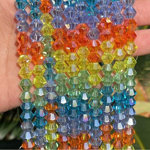 Crystal Beads Geometrical Pattern DIY & faceted multi-colored Sold Per Approx 35 cm Strand