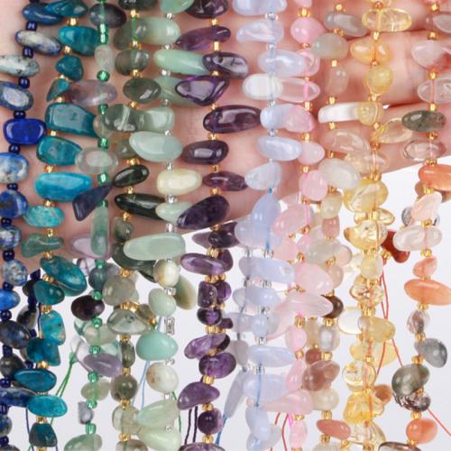 حجر كريم خرزة, غير النظاميه, ديي & مواد مختلفة للاختيار, beads length 10-30mm, تباع لكل تقريبا 38 سم حبلا