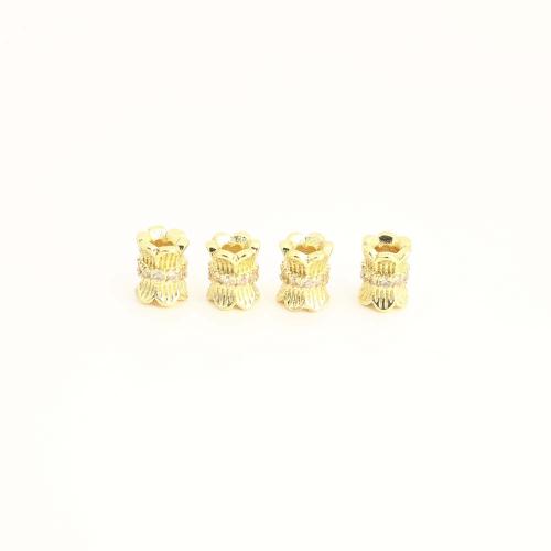 Cubic Zirconia grânulos de latão Micro Pave, cobre, DIY & micro pavimento em zircônia cúbica, Mais cores pare escolha, vendido por PC