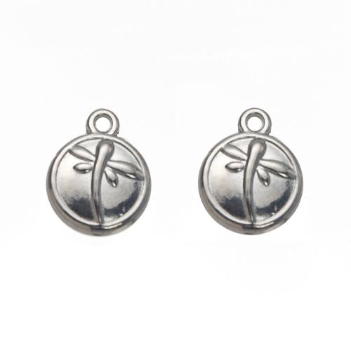 Stainless Steel Pendants 304 Stainless Steel Round DIY Sold By PC