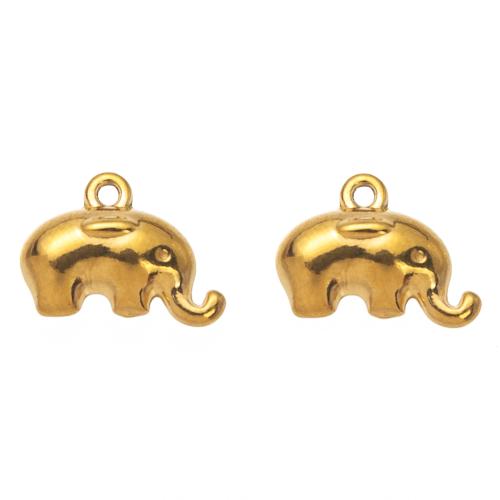 Stainless Steel Animal Pendants 304 Stainless Steel Elephant DIY Sold By PC