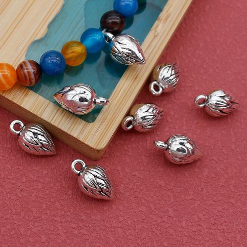 Zink-Aluminium-Anhänger, Zinklegierung, silberfarben plattiert, DIY, Silberfarbe, 200PCs/Tasche, verkauft von Tasche