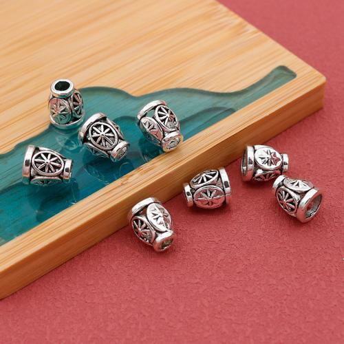 Zink Alloy Smycken Pärlor, silver pläterad, DIY, silver, 10x8mm, 200PC/Bag, Säljs av Bag
