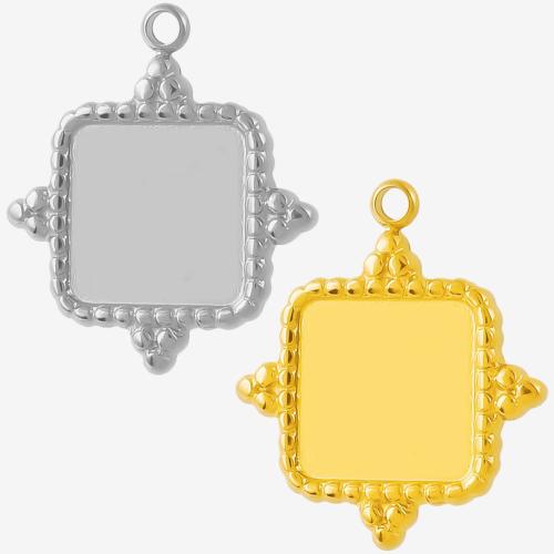 Stainless Steel Pendant Setting 304 Stainless Steel plated DIY Sold By Bag