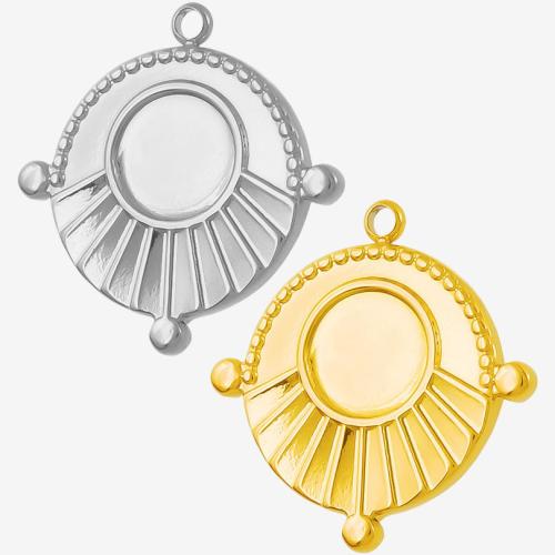 Stainless Steel Pendant Setting 304 Stainless Steel plated DIY Sold By Bag