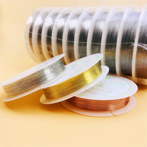 Brass Wire plated DIY 0.20mm Sold By Spool