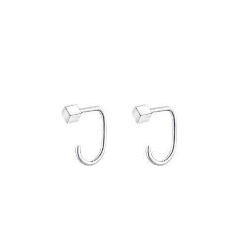 925 Sterling Silver Stud náušnice, různé styly pro výběr & pro ženy, stříbro, 10mm, Prodáno By Pair