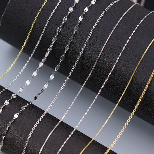 925 Sterling Silver Náhrdelník Chain, unisex & různé styly pro výběr, Prodáno By PC