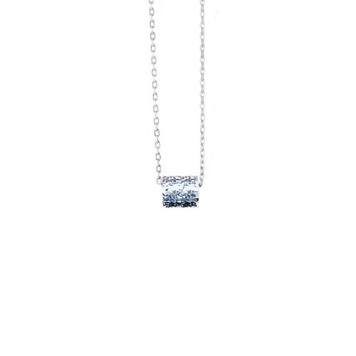 925 Sterling Silver Necklace with 2inch extender chain fashion jewelry & for woman silver color Length Approx 15.7 Inch Sold By PC