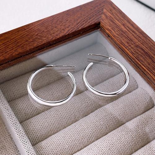 Argent sterling 925 boucle d oreille dormeuse, Plaqué de platine, normes différentes pour le choix & pour femme, Vendu par paire