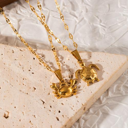 Stainless Steel Jewelry Necklace 304 Stainless Steel plated fashion jewelry & for woman golden Sold By PC