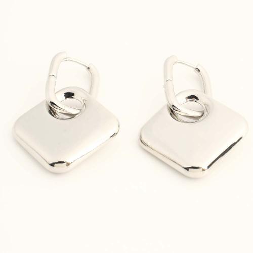 Boucles d'oreilles pendantes en laiton, bijoux de mode & pour femme, plus de couleurs à choisir, Vendu par paire