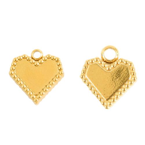 Stainless Steel Pendant Setting 304 Stainless Steel Heart plated DIY Sold By Bag