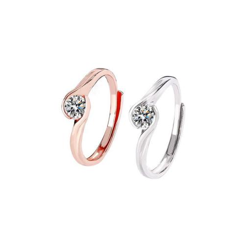 925 sterling zilver Manchet Finger Ring, mode sieraden & voor vrouw, meer kleuren voor de keuze, Maat:6-8, Verkocht door PC