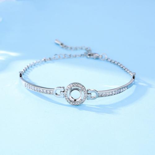 Resultados de la pulsera de bronce, metal, con Cuero de PU, chapado en color de plata, Bricolaje & diferentes estilos para la opción & para mujer, longitud aproximado 6-8 Inch, Vendido por UD