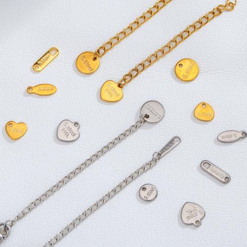 Stainless Steel korut Riipukset, 316 Stainless Steel, kullan väri kullattu, tee-se-itse & double-reikäinen, enemmän värejä valinta, 100PC/laukku, Myymät laukku