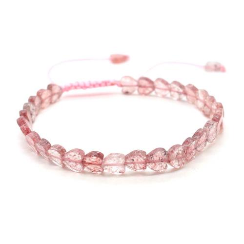 Gemstone Bracelets with Knot Cord handmade fashion jewelry & Unisex Length 11 Inch Sold By PC