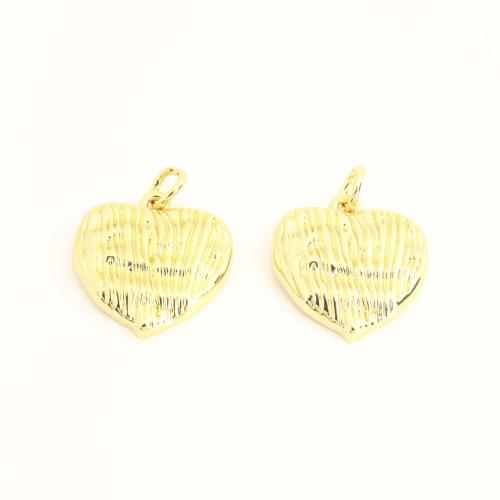 Brass Jewelry Pendants Heart DIY Sold By PC