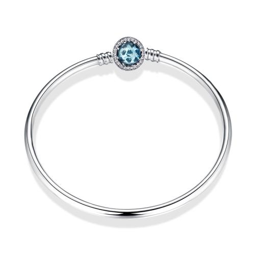 925 Sterling Silver Bangle  & with rhinestone Sold By PC