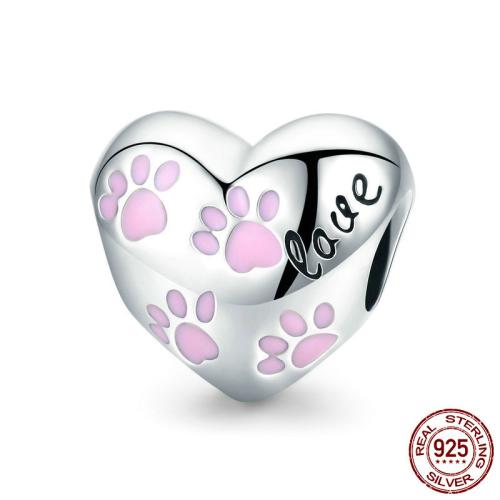 925 Sterling Silver Beads DIY & micro pave cubic zirconia & enamel beads length 10-30mm Sold By PC