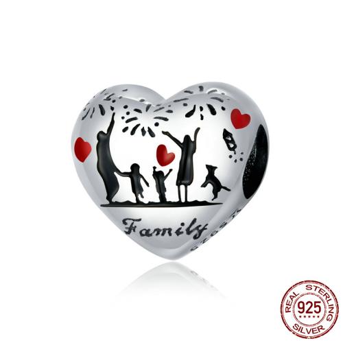 925 Sterling Silver Beads DIY & micro pave cubic zirconia & enamel beads length 10-15mm Sold By PC