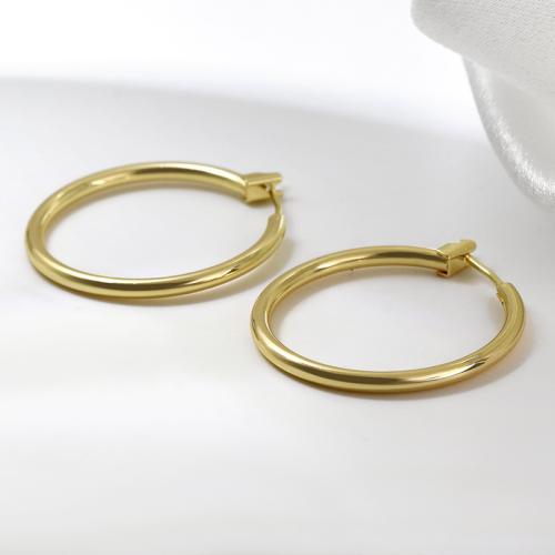 Mosaz Leverback náunice, různé velikosti pro výběr & pro ženy, zlatý, Prodáno By Pair