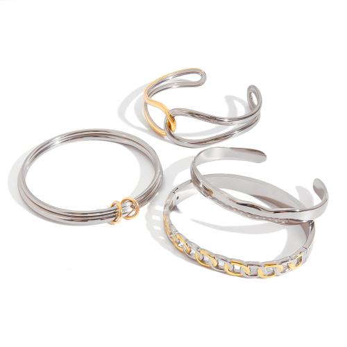 Stainless Steel Bangle 304 Stainless Steel plated fashion jewelry & for woman Sold By PC