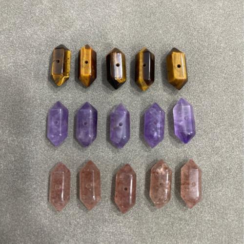 Gemstone Jewelry Beads Hexagon DIY Sold By PC