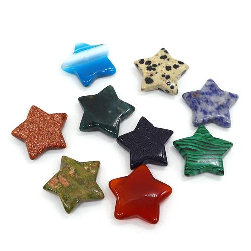 Grânulos de gemstone jóias, Pedra natural, Estrela, DIY & materiais diferentes para a escolha, vendido por PC
