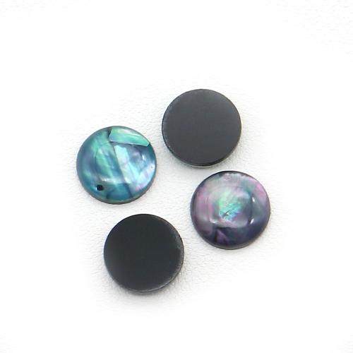 Resin Cabochon, med Plastic, Runde, du kan DIY & emalje, blandede farver, 14mm, Solgt af PC