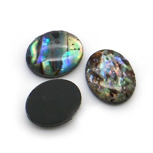 Żywica Cabochons moda, żywica, ze Plastik, DIY & emalia, mieszane kolory, 8x10mm, sprzedane przez PC