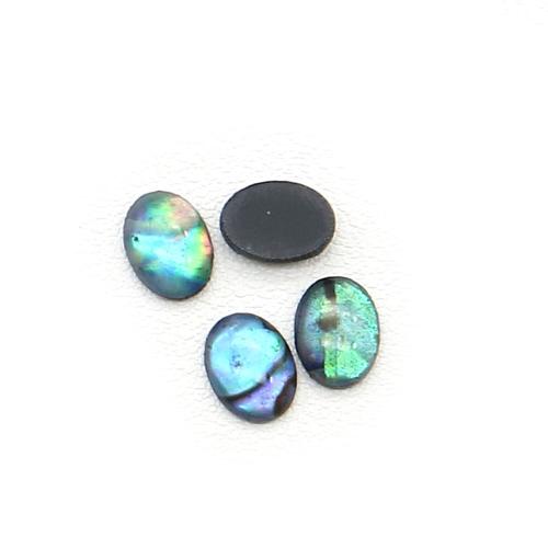 Shell Cabochons, Abalone Shell, možete DIY & emajl, miješana boja, 7x9mm, Prodano By PC