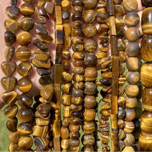 Natural Tiger Eye Beads DIY Sold By Strand