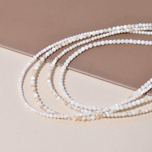 Natuurlijke zoetwaterschelp kralen, Freshwater Shell, Ronde, DIY, meer kleuren voor de keuze, 2.50x3mm, Verkocht door Strand