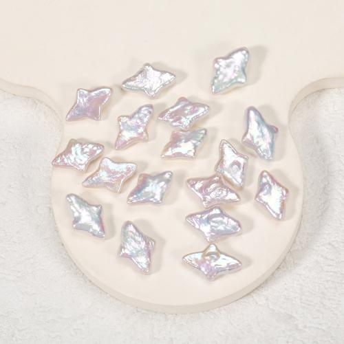 Cultured No Hole Freshwater Pearl Beads Baroque DIY white 7mm Sold By PC