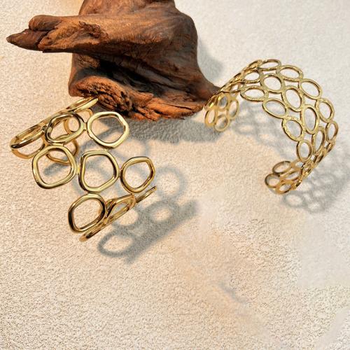 Bracelet en acier inoxydable, Acier inoxydable 304, Plaqué or 18K, styles différents pour le choix & pour femme & creux, Vendu par PC