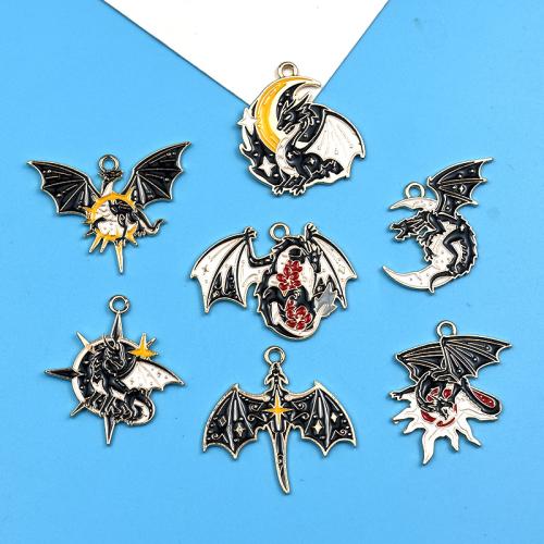 Zinc Alloy émail Pendants, alliage de zinc, DIY & styles différents pour le choix, 100PC/sac, Vendu par sac