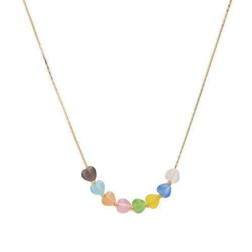 Set de Joyería de Latón, metal, con resina, chapado, diferentes estilos para la opción & para mujer, más colores para la opción, Necklace length: 40+5cm, Vendido por UD