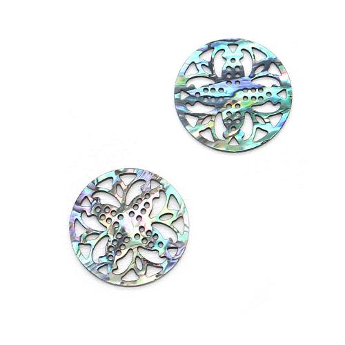 Pingentes naturais da concha de abalone, Concha alabone, Roda, natural & DIY & vazio, 30mm, vendido por PC