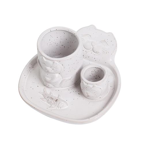 Porcelain Incense Seat half handmade for home and office Sold By PC
