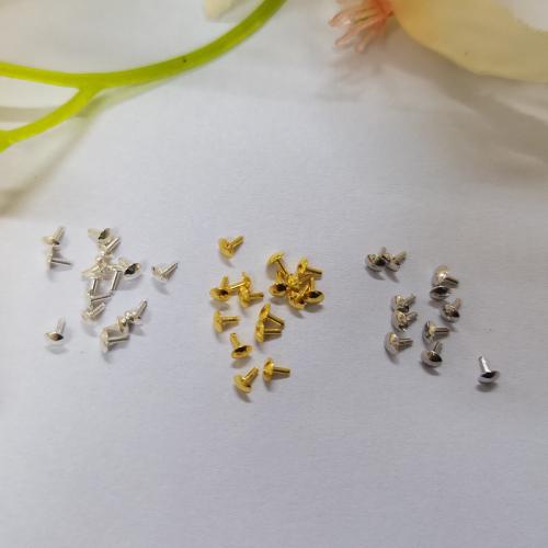925 Sterling Silver Χάντρα Cap, 925 ασημένιο ασήμι, DIY, περισσότερα χρώματα για την επιλογή, Cap length 2.5mm, Needle size 07*3mm, Sold Με PC