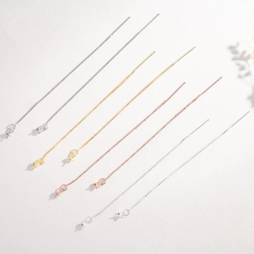 925 Sterling Silver Earring Drop Findings DIY Sold By Pair