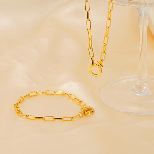 Conjuntos de joyería de acero inoxidable, acero inoxidable 304, 18K chapado en oro, diferentes estilos para la opción & para mujer, Vendido por UD