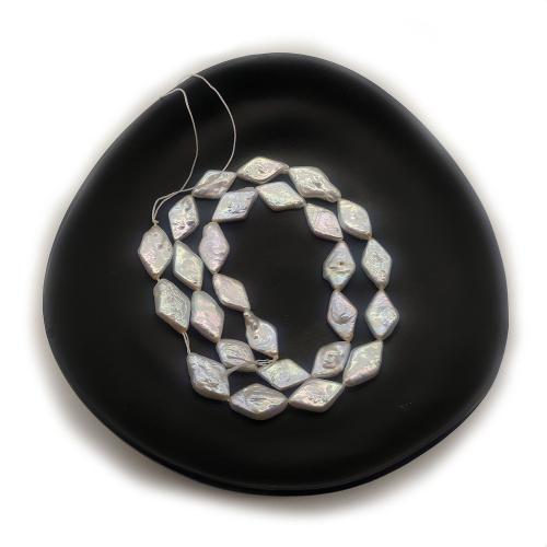 Natural de água doce pérolas pérolas soltas, Pérolas de água doce, Rhombus, DIY, 8x14mm, vendido para Aprox 38 cm Strand