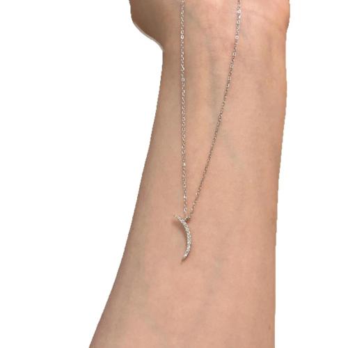 Collier en laiton, avec 5cm chaînes de rallonge, Placage, bijoux de mode & pavé de micro zircon & pour femme, vert, Longueur Environ 40 cm, Vendu par PC