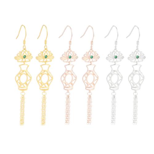 Componenti a goccia per orecchino in argento sterlina 925, 925 sterline d'argento, DIY & stili diversi per la scelta, Venduto da coppia