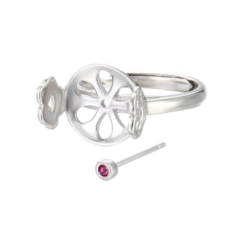 925 Sterling Silver Finger Ring impostazione, 925 sterline d'argento, Vintage & DIY & stili diversi per la scelta, Venduto da PC
