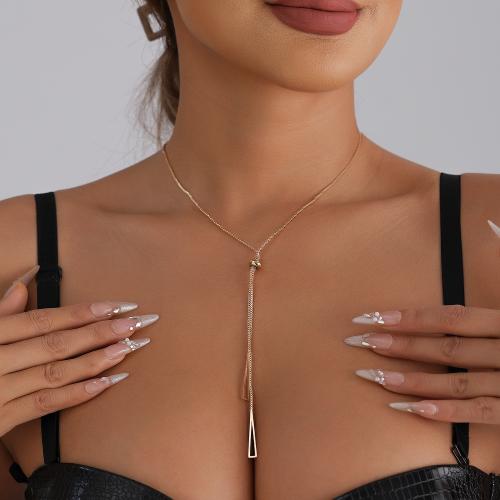 Zinc Alloy Jewelry Necklace gold color plated fashion jewelry Sold By PC
