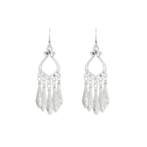 liga de zinco brincos tipo gota, banhado, estilo folk & Vario tipos a sua escolha & para mulher, earring length 60-100mm, vendido por par